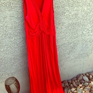 Red sleeveless Sun dress